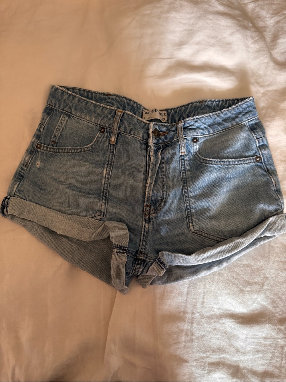 We the Free Denim cuff shorts